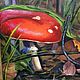 Painting with mushrooms 'Forest beauty' 30h24. Pictures. yarka-pal (yarka-pal). Online shopping on My Livemaster.  Фото №2