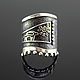 Ring made of 925 sterling silver with black BS0040. Rings. Sunny Silver. My Livemaster. Фото №5