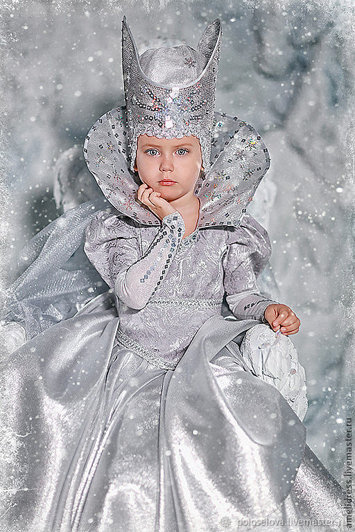 Детское платье снежная королева