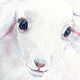 'Tenderness' watercolor painting (animals). Pictures. Nadezda Perova. My Livemaster. Фото №5