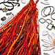 Крючковые фактурные дреды Afro “Красные, рыжие”, 85 – 95 см. Дреды. Alchemy Hair Luxe. Ярмарка Мастеров.  Фото №5