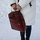 Leather backpack (Unisex). Men\\\'s backpack. aleks.berg. My Livemaster. Фото №6