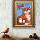 Заказать Картина маслом. Котик. Палитра души.
Елена.. Ярмарка Мастеров. . Картины Фото №3
