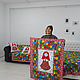Manta-colcha oso Patchwork 120h160 cm. Baby blanket. Quilter Elena Mazurova. Ярмарка Мастеров.  Фото №10