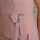 Brooch-Hummingbird 'Kosmeya'. Silk brooch-bird. Brooches. Coffeelena. My Livemaster. Фото №5