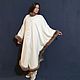 White cashmere poncho with embroidery, Ponchos, Moscow,  Фото №1