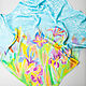 batik silk scarf 'Flowering meadow'. Scarves. Silk mood(batik). Online shopping on My Livemaster.  Фото №2