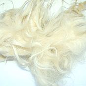 Материалы для творчества handmade. Livemaster - original item White washed dog hair .. Handmade.