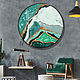 'Happy mountain,' a large circular painting with gold, Pictures, Krasnodar,  Фото №1