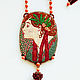 Portrait Laurel Embroidered Pendant. Pendant. ArtelL. Online shopping on My Livemaster.  Фото №2