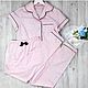 Домашняя одежда розовая. Рубашка и штаны женские, Пижамы, Ставрополь,  Фото №1