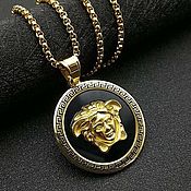Украшения handmade. Livemaster - original item Medusa Gorgon Pendant Chain Necklace jewelry Women Men. Handmade.