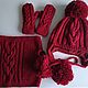 Insulated knitted set. Headwear Sets. Galina-Malina (galina-malina). My Livemaster. Фото №5