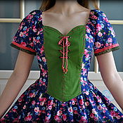 Одежда handmade. Livemaster - original item Boho summer Mirabel dress made of cotton. Handmade.