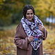 Warm cozy lilac neck scarf, Shawls1, Baranovichi,  Фото №1