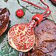 Ceramic Pendant Red Bend. Pendants. GFox family workshop (homeaccent). Online shopping on My Livemaster.  Фото №2