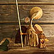 Ангел несущий свет, земной и небесный. Скульптуры. Nikolai (angelswooden). Интернет-магазин Ярмарка Мастеров.  Фото №2