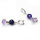 Earrings with amethyst, drop earrings natural stones. Earrings. Irina Moro. Online shopping on My Livemaster.  Фото №2