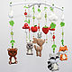 Mobile felt on the cot 'Forest animals', Toys for cribs, Belgorod,  Фото №1