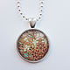 Order Sterling silver pendant Pink pattern. Linda (LKdesign). Livemaster. . Pendants Фото №3