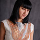 White felted dress-print. Dresses. Katherine Markina (markinaek). Online shopping on My Livemaster.  Фото №2