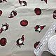 Новогодний хлопок «Гномы». Ткани. Интерьерный текстиль (Tatyana). Интернет-магазин Ярмарка Мастеров.  Фото №2