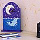 Часы настольные Друзья точечная роспись. Часы классические. Ирина Альба - роспись и плетение. Интернет-магазин Ярмарка Мастеров.  Фото №2