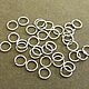 Connecting rings are 5 mm rhodium. 20 pieces, Accessories for jewelry, Saratov,  Фото №1
