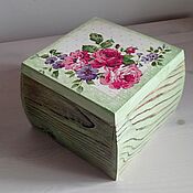 Для дома и интерьера handmade. Livemaster - original item Casket floral tenderness decoupage array. Handmade.