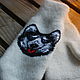 Women's mittens with a muzzle husky white. Mittens. wool_sock Julia. Online shopping on My Livemaster.  Фото №2
