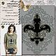 Fleur de Lis No. 4. Design for machine embroidery, Embroidery tools, Solikamsk,  Фото №1