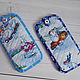 Order Phone Case, Eyeglass Case, Fabric, Cotton, Quilted, Snowman. Svetlana Textile Bags Backpacks. Livemaster. . Eyeglass case Фото №3