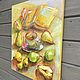 Oil painting 'Tea for a book in the pear season'»,60-50. Pictures. Zhanne Shepetova. My Livemaster. Фото №4