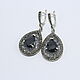 Order Earrings marcasite cubic zirconia silver 925 VAR0002. Sunny Silver. Livemaster. . Earrings Фото №3