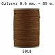 Нить для кожи круглая вощеная, полистер Galaces 018 толщина 0.6 mm, Нитки, Белгород,  Фото №1