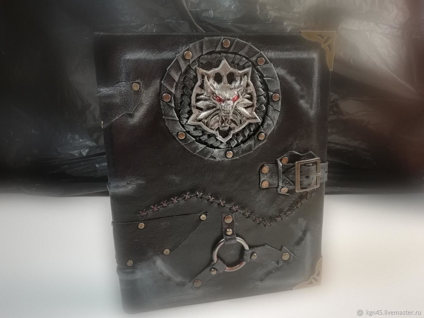 Блокнот с кожаной обложкой в стиле "Ведьмак". Ручная работа – заказать ...