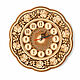 Large round wooden clock 'Roses' D30. Art.40024, Watch, Tomsk,  Фото №1