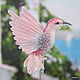 Brooch-Hummingbird 'Kosmeya'. Silk brooch-bird. Brooches. Coffeelena. Online shopping on My Livemaster.  Фото №2