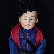 винтажная кукла"Маленькая гвоздика"