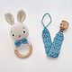 Order Set for kids: rattle, holder for pacifiers. AkimikyToys. Livemaster. . Rattles Фото №3