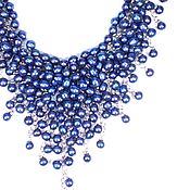 Украшения ручной работы. Ярмарка Мастеров - ручная работа Collar de Perlas azul pavo real Parfait Joyería de acero perla natural. Handmade.