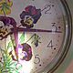 'Pansy' wall Clock vintage retro, Watch, St. Petersburg,  Фото №1