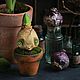 Hyacinth bulb in a pot. Miniature plants and flowers. Secret Jar. Online shopping on My Livemaster.  Фото №2