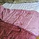 Льняное одеяло покрывало плед  тонкое розовое стеганое двустороннее. Одеяла. iva olinen home. Интернет-магазин Ярмарка Мастеров.  Фото №2