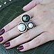 Three Pearls Ring with 925 Silver Pearls ALS0012, Rings, Yerevan,  Фото №1