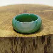 Украшения handmade. Livemaster - original item 20 r-r Ring green tinted agate (ZTA20982). Handmade.