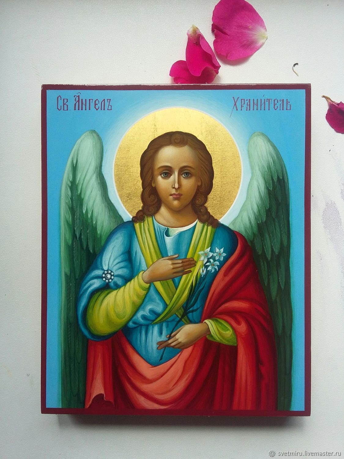 Святой ангел хранитель живописная икона