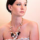 Beads Botticelli with pearl and natural stones, Necklace, Moscow,  Фото №1