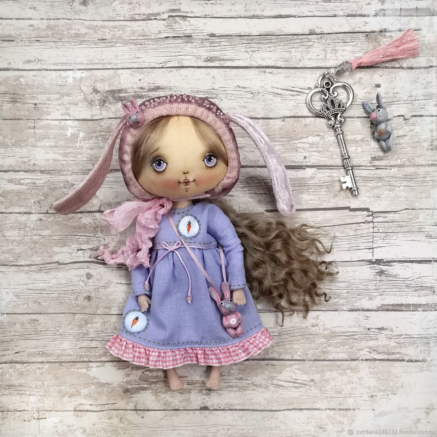 Dolls and dolls: Doll in blue dress, Dolls, Kemerovo,  Фото №1