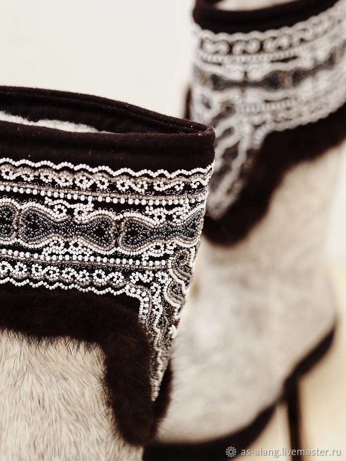Валенки кисы из меха и кожи оленя под заказ в интернет-магазине на ...